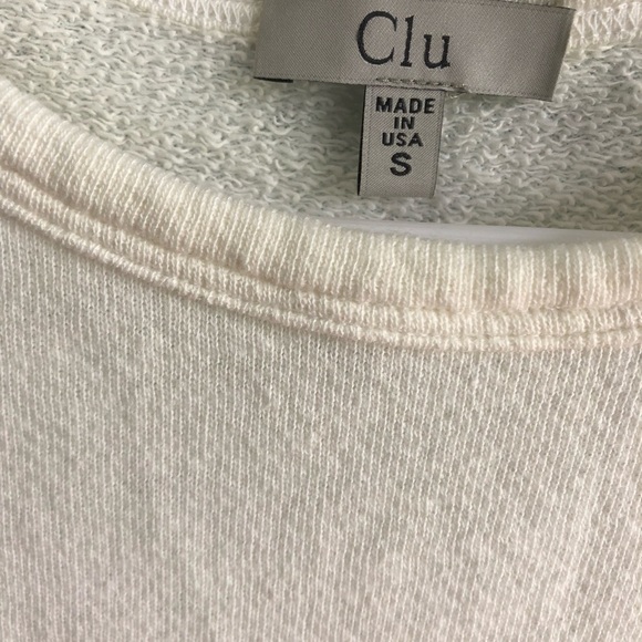 Clu T-Dress Silk Pleats white Sweatshirt Small - Picture 4 of 7